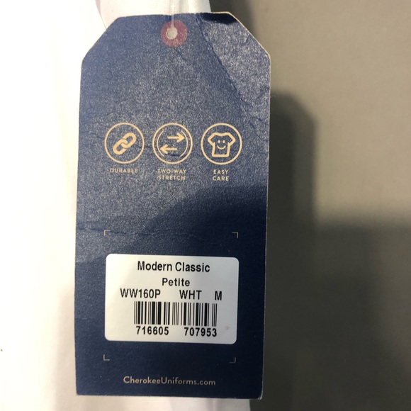 NWT Cherokee Workwear Professionals Stretch Drawstring Scrub Pants Sz Med Petite - Picture 4 of 7